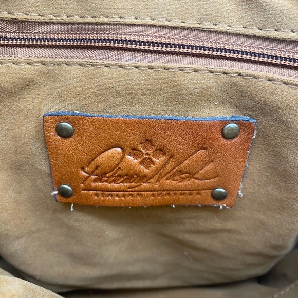 Vintage Patricia Nash Praga Flap Genuine Red Leather Crossbody Bag Purse - Picture 8 of 9